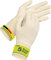 Uvex Guante de algodón, 5 pares, guantes cosméticos y de montaje con elastano (parte inferior, guante para monedas), transpirable, elástico y sensible, natural, talla 09/L