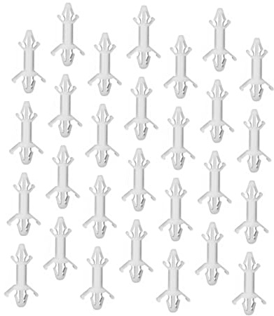 Healvian Supporto Fisso Resistente All'ossidazione, 100 Pezzi in Nailon Bianco Design di Bloccaggio per Scheda Pcb per Montaggio Circuito Stampato