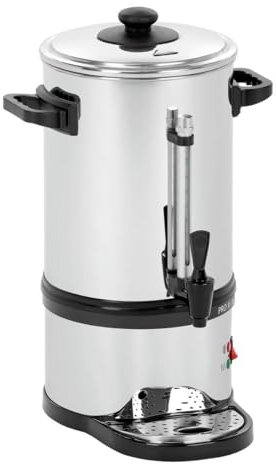 Genérico Máquina de Café con Grifo de Acero Inoxidable, Filtro Intercalable, 2 Sistemas de Calentamiento, Señal de Descalcificación (6 Litros), PRO40