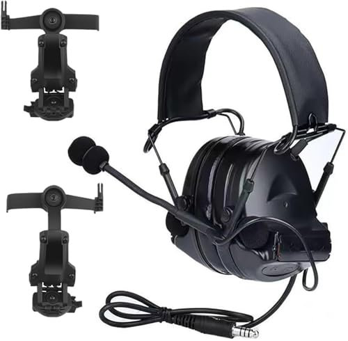 TS TAC-SKY Riduzione del Rumore E Acquisizione del Suono Cuffie da Caccia Airsoft Cuffie da Tiro Tattiche Cuffie di Comunicazione con Adattatore for Guida Arc(A)