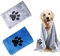 HXSYKJDM 2 Stück Hundehandtuch, 75 x 35 cm Hundehandtuch Extra Saugfähig, Schnelltrocknend Haustier Mikrofaser Handtücher für Haustiere