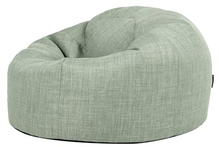 icon Classico Pouf de Esterno, Verde Salvia, Poltrona Sacco con Riempimento Incluso, Tessuto Resistente All'acqua, Pouf Sacco, Sedia de Gardino, Mobili da Gardino, Terrazza