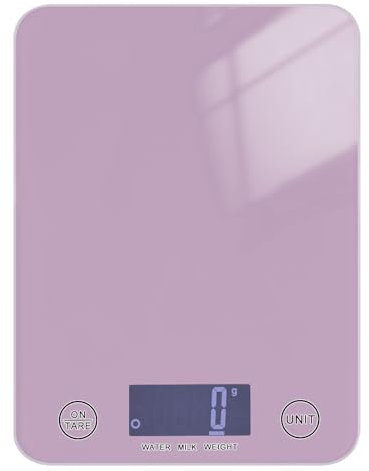 Bilancia da forno viola per cucina 5 kg/5 g, bilancia digitale piccoli grammi con 4 unità per (utente) (utente) (utente) pesa para alimentos