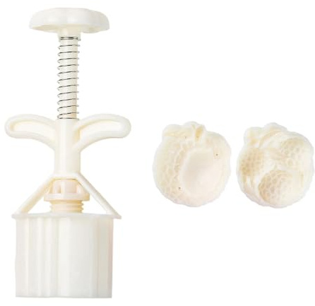 Snorvixre Moldes reutilizables para tartas de luna de lichi con relieve, moldes para manualidades para entusiastas del hogar, patrón de pastel de luna en relieve