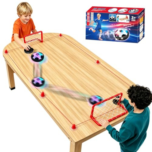 Jeu de société de Hockey, Hover Football Ensemble de Jouets avec LED