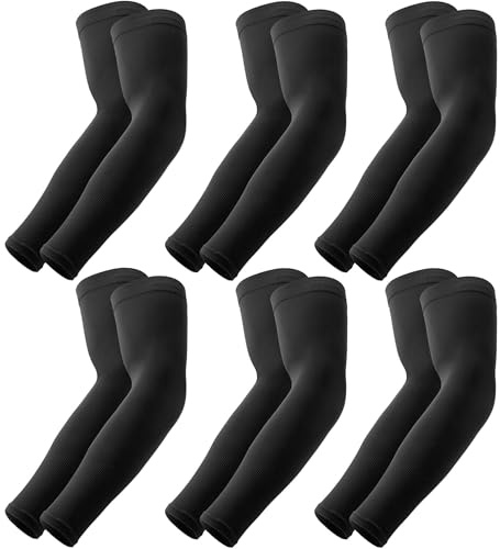 OutdoorEssentials UV Sun Protection Arm Sleeves - Cooling Compression Arm Sleeve - Sports & UV Arm Sleeves for Men & Women