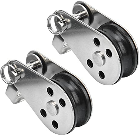 BigKing Umlenkrolle Klein Kunststoff, Edelstahl Nylon Flaschenzug, Lenkrollen aus Edelstahl, kleine Heberolle für Boot, Segeln, Kajakfahren