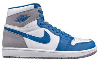 Nike Air Jordan 1 Mid, Herren-Turnschuhe, True Blue White Cement Grey, 43 EU