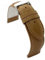 diloy Lederarmband für klassische Uhr – Glattes Rindsleder mit Nähten, gepolstert, Edelstahlschließe – Größen 8mm, 10mm, 12mm, 14mm, 16mm, 18mm, 19mm, 20mm, 22mm, 24mm 302 Beige 24mm