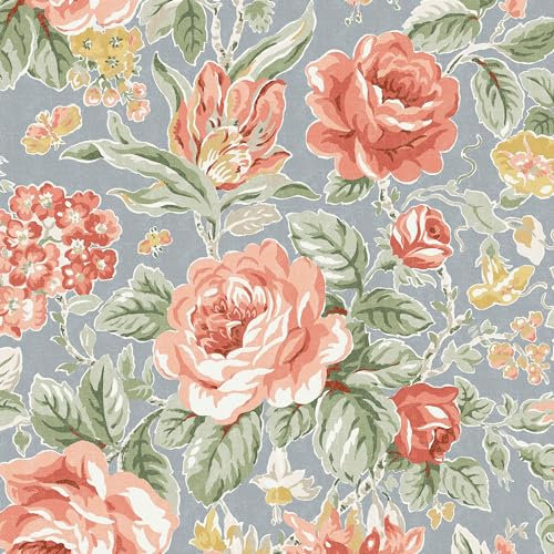 Laura Ashley Wild Roses Ochre Yellow Wallpaper