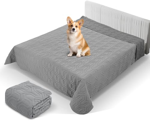 PICK FOR LIFE Vattentät hundfilt, dubbelsidig filt som skydd för soffa och säng – tvättbar husdjurstäcke för hundar och katter, tvättbar i tvättmaskin