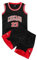FASIOHDIO Basketball Trikot Kinder 2 Stücke,Basketball Kinder Trikot and Shorts, Jungen Trikot Basketball Kinder,Basketball Trikot Set für 4-14 Kinder,Basketball Trikot Kinder (Black, 10-12 years/XL)