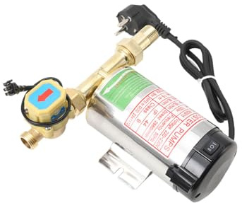 ECUTEE Pompa Automatica Booster Acqua 100W, Pompa di Circolazione Pompa dell'Acqua Calda Booster con Interruttore Automatico Flusso d'Acqua, Pompa di Pressione per Doccia Domestico, 16L/Min
