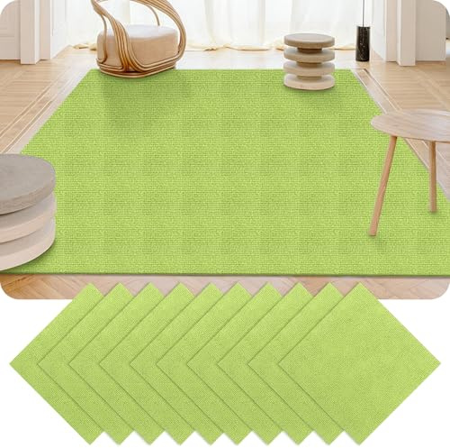 GBACHOOSE 30 Piezas Moqueta para el Suelo 30 x 30 cm Verde