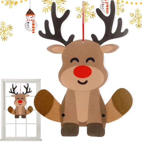 Xasbseulk Decoración de Fieltro de Navidad, de Fieltro de Navidad