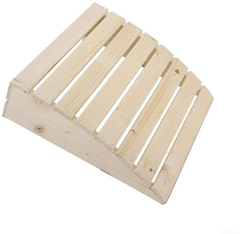 Appuie-tête confortable en pin blanc incurvé offrant un soutien pour le cou et le dos, taille 39 cm x 36 cm pour une utilisation avec différents types de sauna (1 pièce)