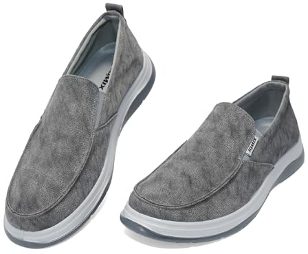 JOMIX Mocasines para Hombre Zapatos Sin Cordones de Tela para Hombre Cómodos Transpirables Informales para el día