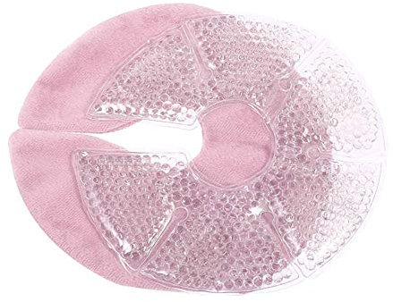 Tubayia 3 in1 Brust Thermal Gel Pads Brusttherapie Gel Kühlpads für Stillen von Müttern (Rosa)