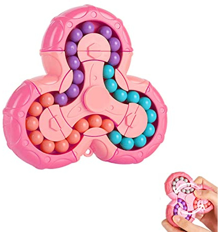 YUDANSI Puzzle rotante del fagiolo magico, giocattolo cubo e fidget spinner 2 in 1, gioco rompicapo, regalo per bambini, dai 3 anni in su,adolescenti e adulti come regalo di compleanno,regalo pasquale