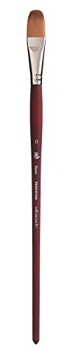 Princeton Velvetouch Jenna Rainey Blooms Pinceau long manche Taille 12 Pinceaux professionnels pour techniques mixtes Acrylique Huile