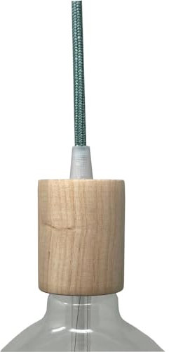 DRESS-Portalampada E27 in Legno Naturale