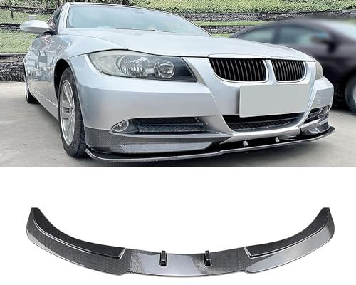 QDFNJYONG Auto Frontspoiler Lippe für BMW 3 Series E90 E91 320i 325i 2005-2008, Frontstoßstange Splitter Spoiler Diffusor Protector Auto Zubehör,A/Carbon Fiber Look