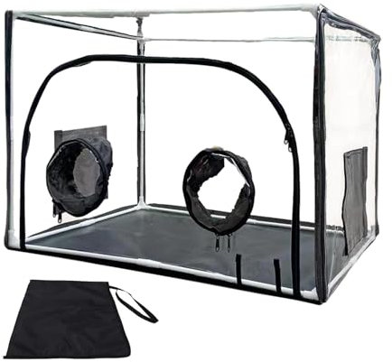 Gwtdtoad Chambre de Fructification des Champignons, Tente de Culture de Champignons, Boîte de Culture de Chambre de Fructification pour Champignons, Mycology Still Air Box, hotte, Sacs de Culture de