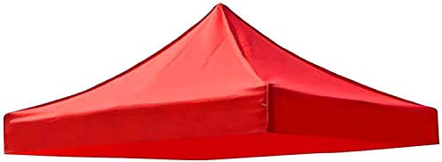 MZBDYYF Gazebo Pavilion Roof Tarpaulin Sunshade - Outdoor Patio Canopy Cover Replacement in Red, 3 * 3cm