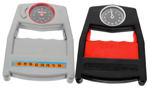 WOONEKY 2stücke Griffkraftmessgerät Mechanischer Handkraftmesser Unterarmtrainer Für Heimübungen Präzise Handkraftmessung Für Hände