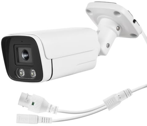 4MP PoE IP Security Camera de Vigilancia Cámara de Cámaras de Monitor de Vigilancia con Videos en Vivo 7x24 Vista Previa IP66 para Uso en Interiores Al Aire Libre