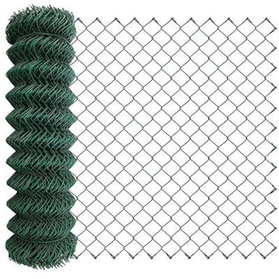 M.P. Metalli - Rete metallica plastificata H. 200 cm romboidale a maglia sciolta morbida per recinzione, 25 metri lineari - Filo e maglia ultra resistente extra strong - Made in Italy