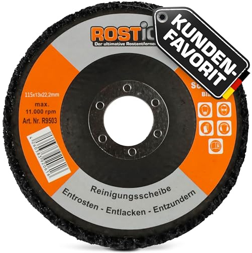 Rostio CSD Scheibe | Reinigungsscheibe schwarz 115 x 13 x 22,2 mm | Flex | Winkelschleifer