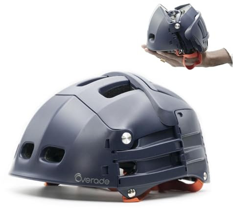 Faltbarer Helm Plixi Fit – für Fahrrad, E-Scooter, Onewheel, Skateboard, E-Bike – erfüllt CE-Norm, gleichen Schutz wie klassischer Helm – Volumen geteilt durch 3 im zusammengeklappten Zustand – Farbe