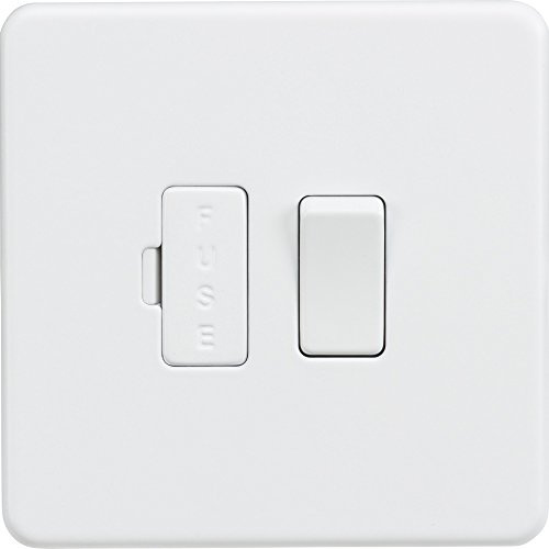 Knightsbridge SF6300MW Screwless 13A Switched Fused spur Unit-Matt White