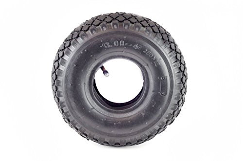 1 x HSM Set Sackkarren Schlauch Sackkarrenrad Ersatz Rad Reifen Luftrad mit Mantel 3.00-4/300-4