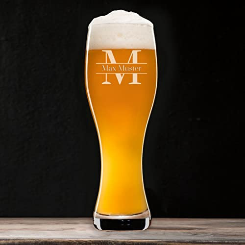 Manutextur Weizenglas Taverna - mit Name - Motiv%MotivName% - Weizen-Bierglas mit Gravur - Weißbierglas - personalisiert - graviert - persönliches Geschenk