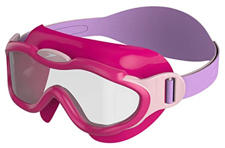 Speedo Biofuse Sea Squad Schwimmmaske Schwimmbrillen | UV-Schutz | Anti-Beschlag | Verstellbare Passform | Lebendige Farben