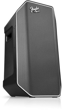Teufel Fender x ROCKSTER AIR 2 - Großer Tragbarer Bluetooth Lautsprecher - Leistungsstarker Mobiler Party Speaker mit Langer Akkulaufzeit (58 h), Instrumentenanschlüsse, DJ, Mikro - Steel Black
