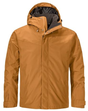 Schöffel Herren 3in1 Jacket Style Okere MNS, wasserdichte, atmungsaktive Outdoorjacke mit herausnehmbarer Fleecejacke, caramel, 56
