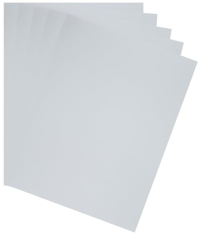 QUARKZMAN 10PZ Fogli Carta Specchio, 11.7 x 8 Cartoncino Metallico, Carta da 250GSM per Fogli Riflettenti Cartone per Regali, Artigianato Carte, Argento