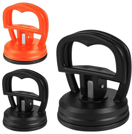 flintronic 3 Piezas Ventosas para Coche, Ventosas para Cristales, Mini Ventosa Coche Abolladuras,Ventosas para Azulejos, para elevar y transportar objetos pesados de difícil agarre, 55mm+115mm