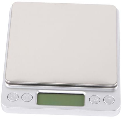 LAPYAPPE 2000g Báscula Electrónica Joyería Práctica Sin Pilas Plateada Para Cocina Repostería