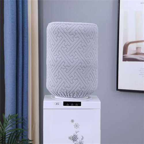 Highdi Dispensador de Agua Cubiertas de Barril para 5 Galones Cubierta Antipolvo Elásticas para Enfriador de Agua Dispensador de Agua Reutilizable Protector (Y-22 Gris,H34*D28CM)