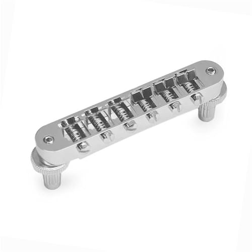 Professionellt gitarrstall Vintage Krom Justerbar Stall för Jazz Elgitarr Krom Silver