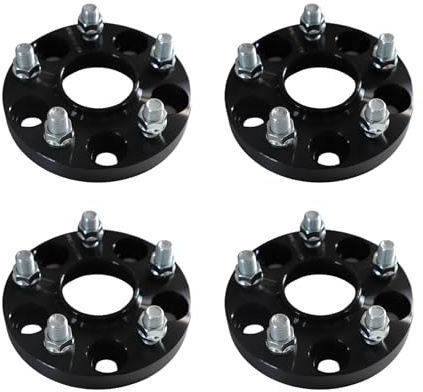 ZY WHEEL 5X114.3 Wheel Spacers M14x1.5 Studs 20mm 4PCS Compatible for Tesla Performance Model 3 2017-2025 Model Y 2020-2025 5x4.5 Spacer Hubcentric 64.1mm Hub Bore Aluminum