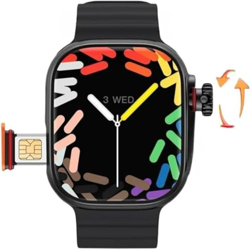 Smartwatch 4G con slot per SIM card, Smartwatch standalone con display HD da 2,2 pollici, fotocamera girevole a 180° per videochiamate, chiamate Wi-Fi, riconoscimento facciale