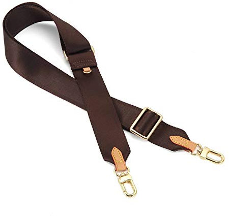 Senral Multi Pochette Accessoires Ersatzgurt Verstellbar Crossbody Breite Segeltuch-Bügel für Schultertaschen Multi Purpose Strap (Brown)