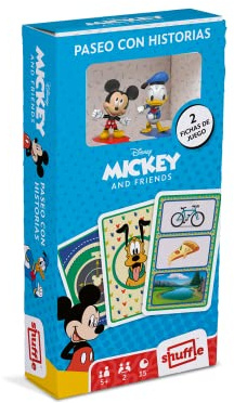Shuffle Mickey and Friends - Eine Kinderspielzeug mit Geschichten - Kartenspiel für Kinder mit den berühmtesten Figuren von Disney