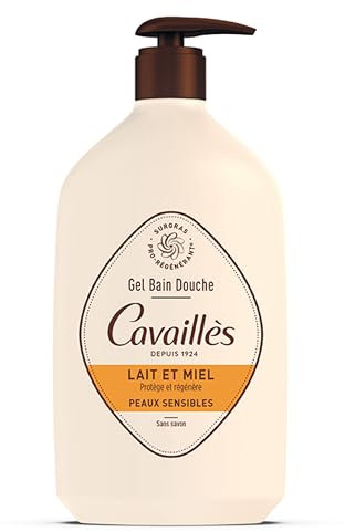 Rogé Cavaillès Gel Bain Douche Peaux Sensibles Lait et Miel 1 L