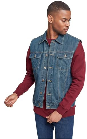 Urban Classics herr Tb514 Denim väst (1-pack)